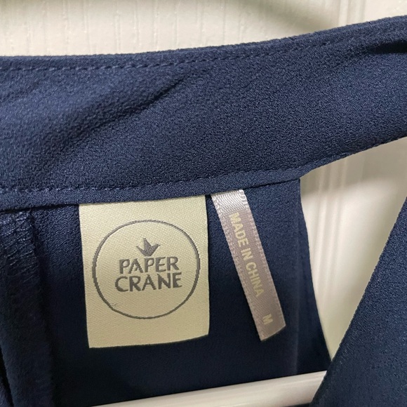 Blue chiffon ruffle tank - Picture 3 of 3